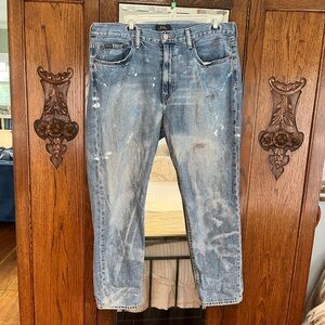 Ralph Lauren Avery Paint Splatter Boyfriend Jeans sz 31